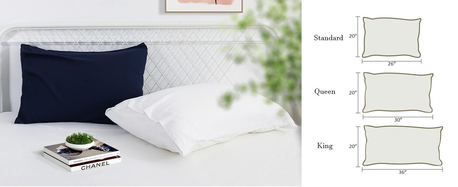 100% Natural Bamboo Linen Pillowcases 2Pcs, Breathable Pillow Covers with Envelope Closure,temperature regulating, Skin-friendly, Christmas gift idea Cooling Soft Touch 100% Natural Bamboo Linen Pillowcases 2Pcs, Breathable Pillow Covers with Envelope Closure,temperature regulating, Skin-friendly, Christmas gift idea Cooling Soft Touch
