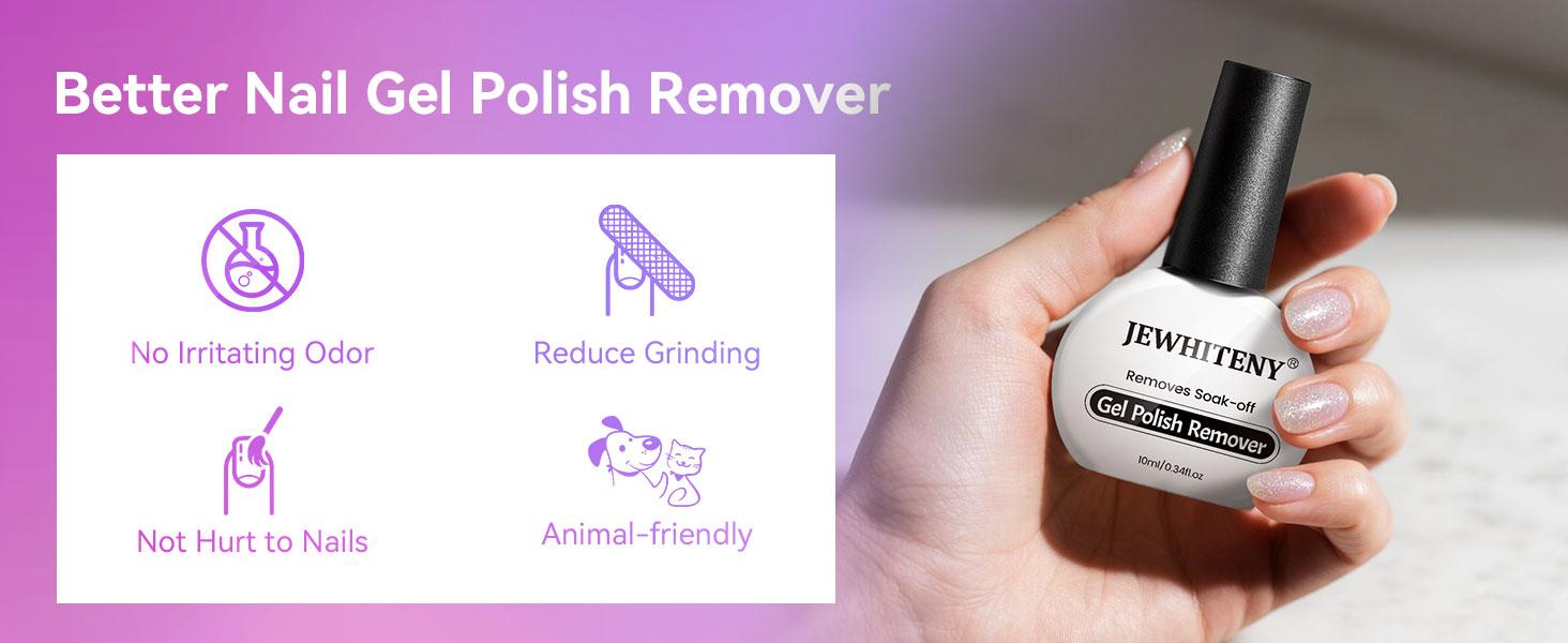 JEWHITENY New Upgraded Version 10ML Gel Nail Polish Remover 2pcs Professional Gel Remover for Nails 3-5 Minutes Gel Nail Remover Easy And Quick Remove No Need Soaking or Wrapping Gel JEWHITENY New Upgraded Version 10ML Gel Nail Polish Remover 2pcs Professional Gel Remover for Nails 3-5 Minutes Gel Nail Remover Easy And Quick Remove No Need Soaking or Wrapping Gel
