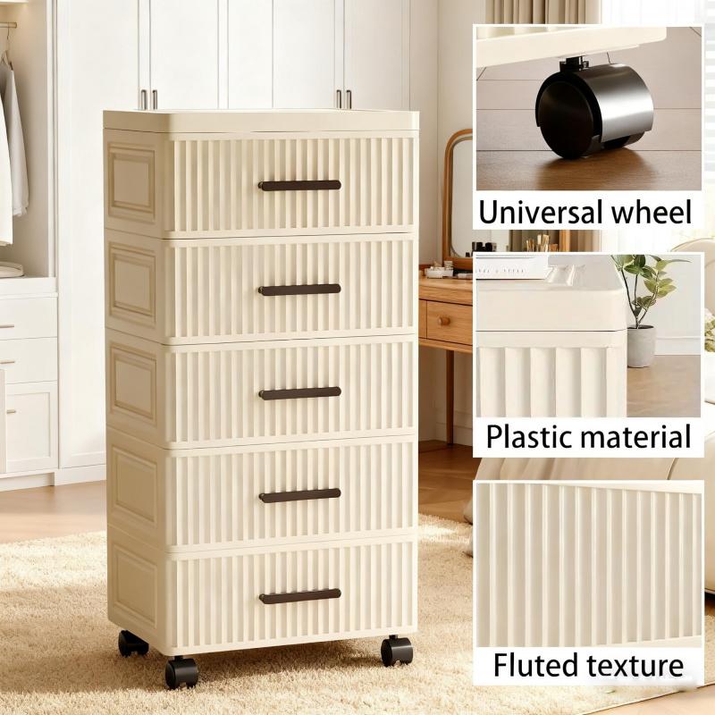 Stackable lightweight drawer cabinet, eco-friendly durable plastic, safe and odorless. Multi independent drawers organize small items, sundries, daily necessities and cosmetics. Supports free stacking, waterproof and moisture-proof for bathroom and kitche