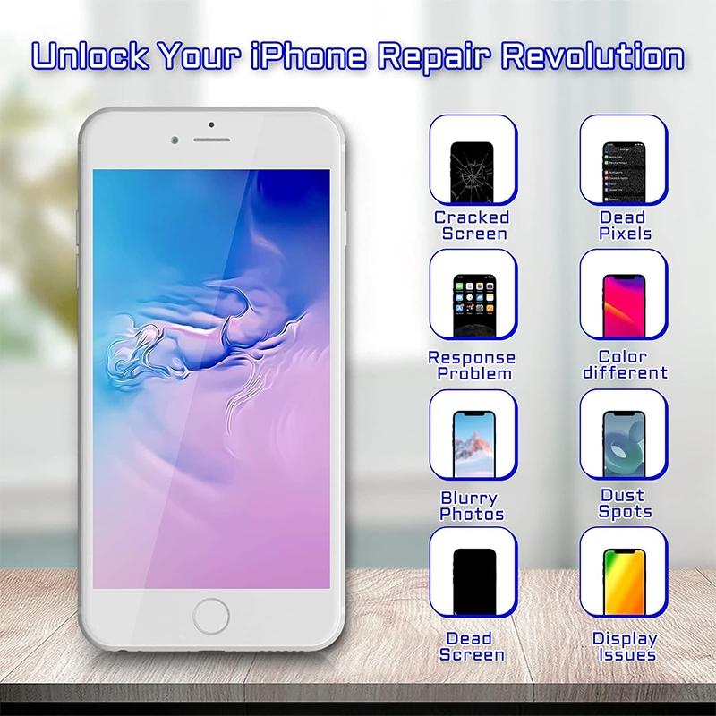 for iPhone 8 8Plus  Generation Screen Replacement , LCD Display Touch Frame Digitizer Full Assembly Repair Tool Kits