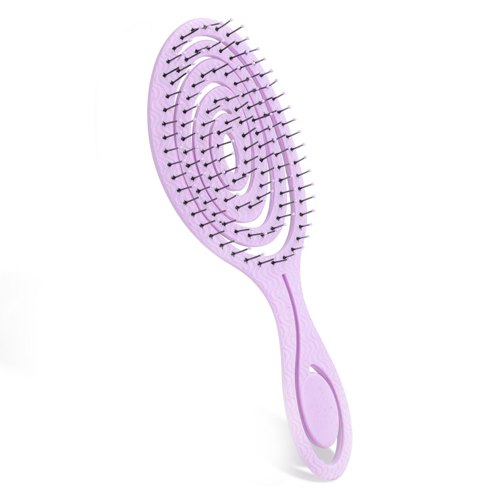 1PC Spiral Detangling Hairbrush TikTok Viral, Unique Hollow Out Vent Brush, Anti-Tangle Fluffy High Volume Comb, No Snag Scalp Massage Brush for Curly & Straight Hair, Dorm Home Use for Women Girls, Beginner Friendly Hot Sale