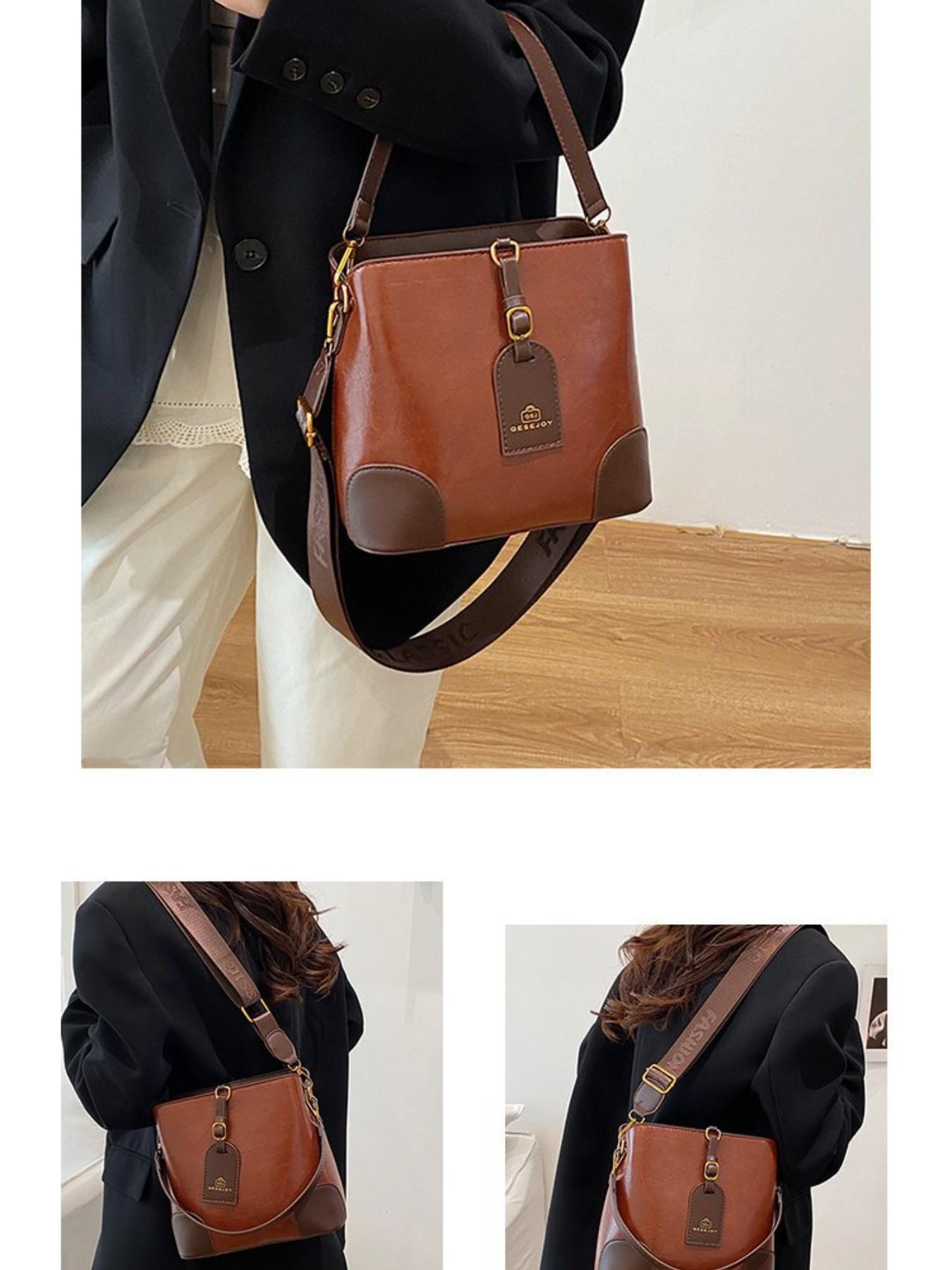 Fashion Shoulder Crossbody Bag for Women, Trendy Versatile Small Bag, New Bucket Bag, Elegant Korean Style, Simple Mini Bag