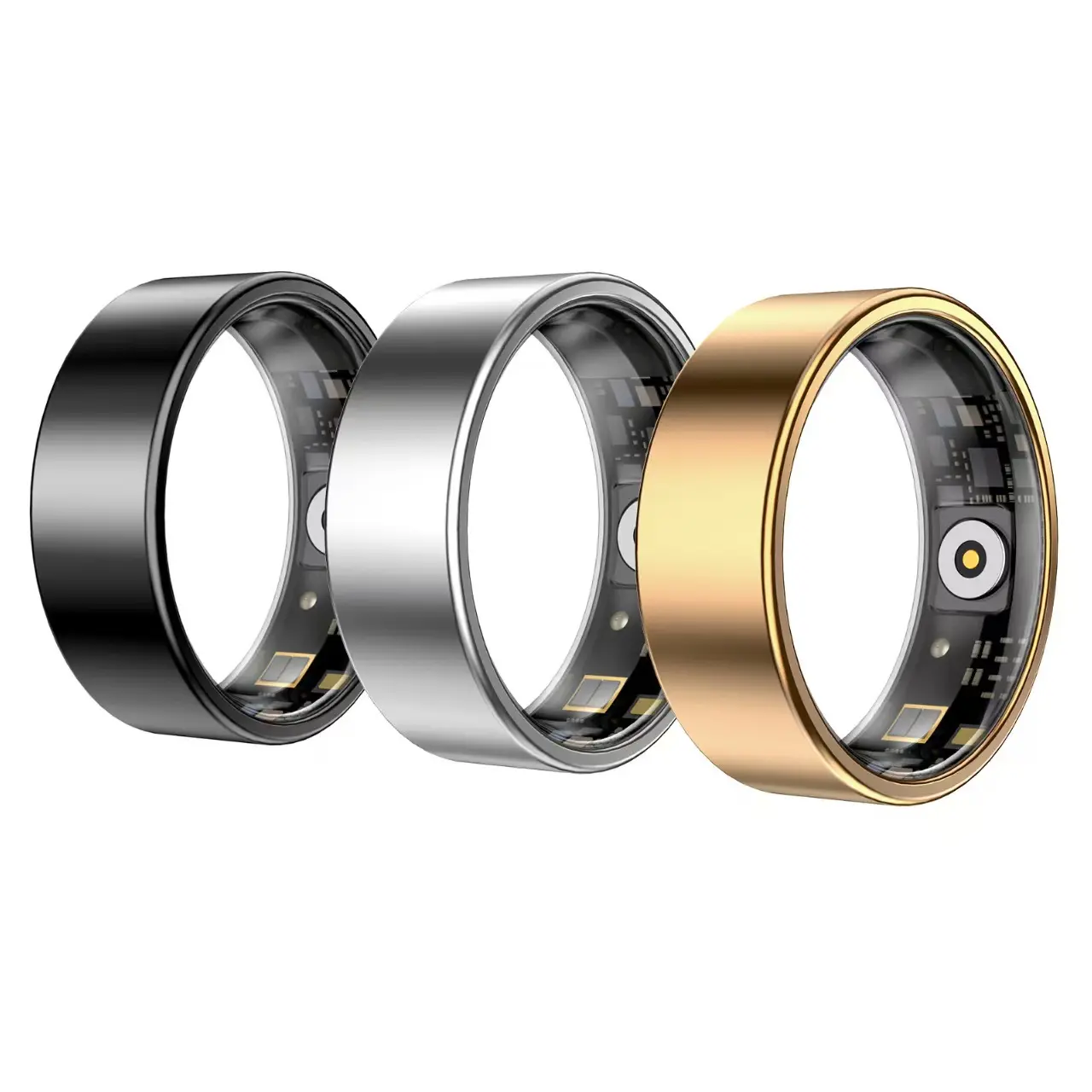 AURA Matt Smart Ring Fitness Sports Health Monitor Sleep Temperature Top Quality Long Battery Rose Gold Ring for Woman Ladies