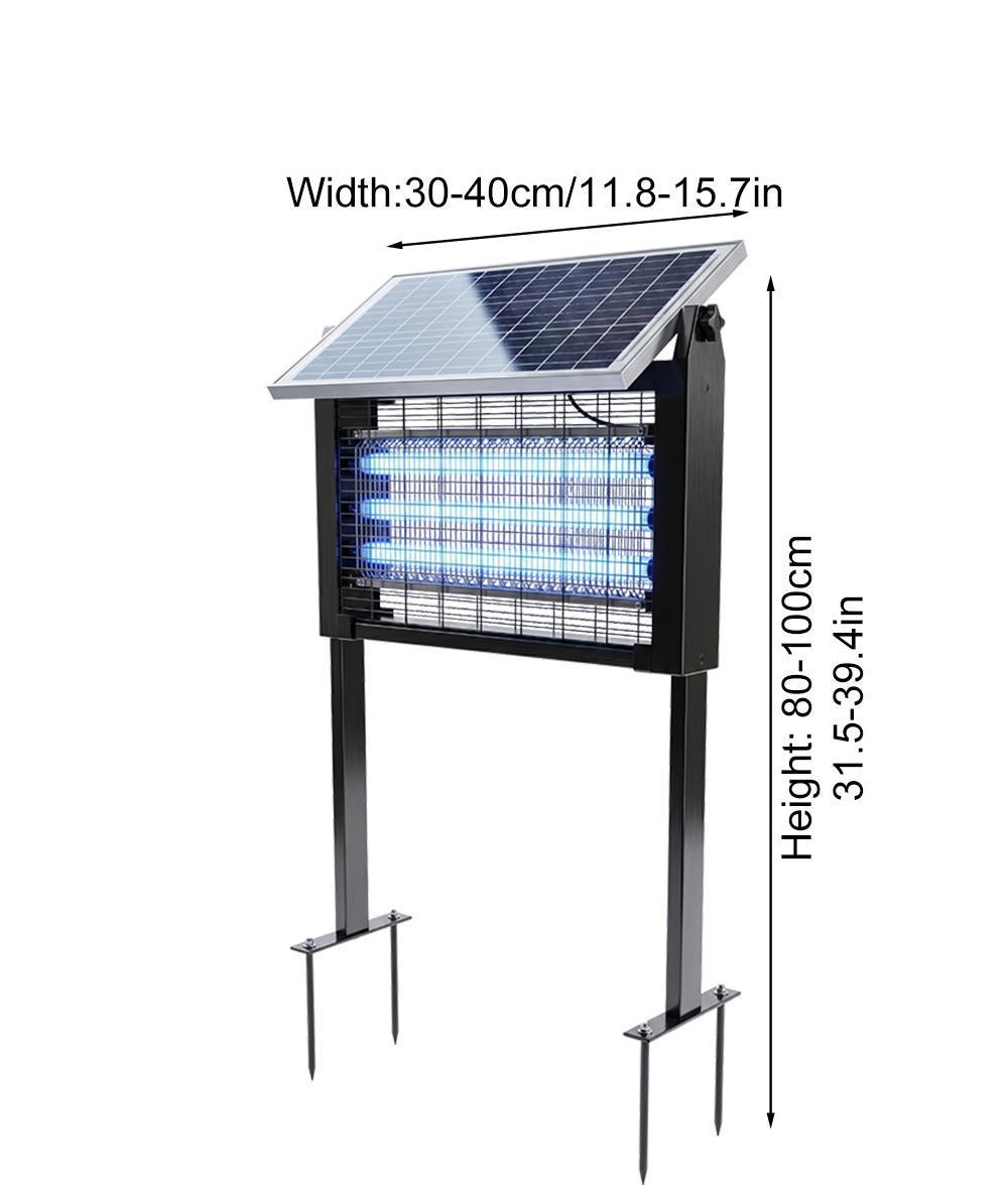 【Clearance Sale】Wireless Solar Mosquito Killer Lamp - High-Power Waterproof Electronic Insect Zapper, Outdoor Gadgets, 3 Tubes, Dual Charge, 6000mAh Battery, UV Attractant Light, Safe Mesh, Auto Trap & Manual Kill Functions, for Garden, Camping, Insect Za