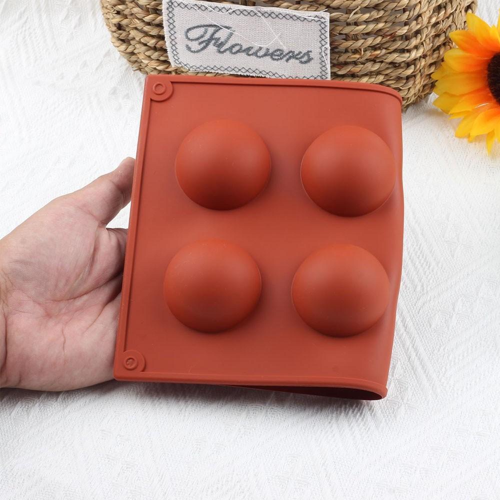 8-Cavity Non-Stick Hemisphere Silicone Baking Mold, Half-Sphere Silicone Chocolate Mold, Ideal for Baking and Desserts