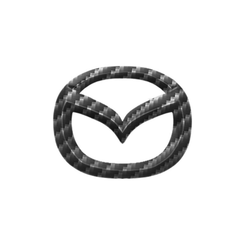 1PCS Car Steering Wheel Center Emblem Cover Sticker Decoration Accessories For Mazda 2 3 6 5 Demio CX3 CX4 CX5 CX-4 CX-5 CX7 CX30 MX3 MX5 MS Speed Axela Atenza