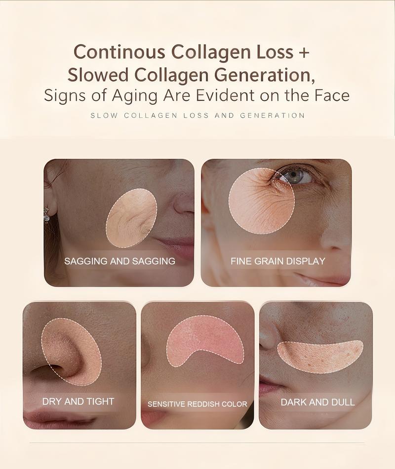 Collagen Intense Hydration Face Cream with Vitamin C E & Hyaluronic Acid, Moisturizes Dry Skin, Suitable for All Skin Types