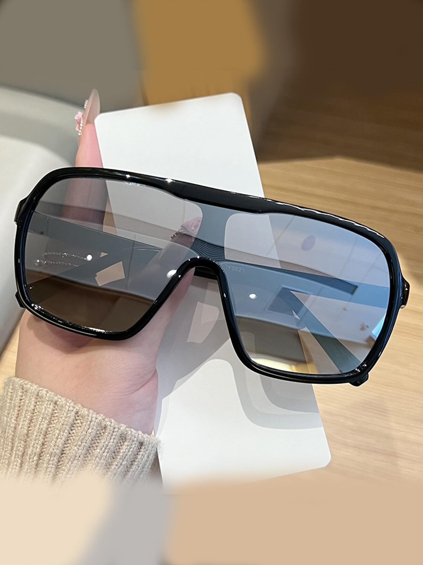 Square Frame Men's Sunglasses, Outdoor Sports Protective Glasses, Women's Cycling Sunglasses, All Seasons Casual Style