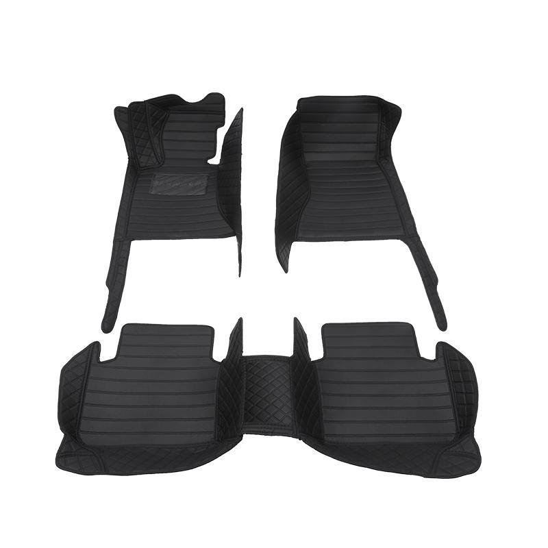 Car floor mats are suitable for Nissan Juke、Pathfinder R51、March、Tiida、Qashqai、d40、Versa、Kicks、Patrol、X Trail T32、Note E12、Teana j32, Anti slip and wear-resistant PU leather car interior mat, car interior accessories, not sold in the UK