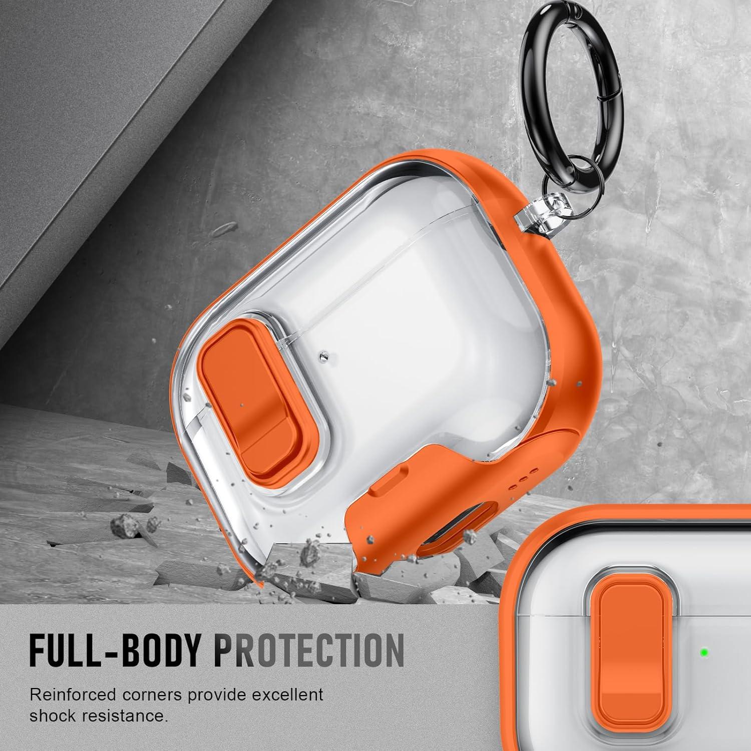 Shockproof Case for AirPods Pro 3 Case (2025) Pro 2 AirPods 4 with Phone Stand & Cleaner Kit, Cute Soft Silicone Cover Case with Keychain for Women Men