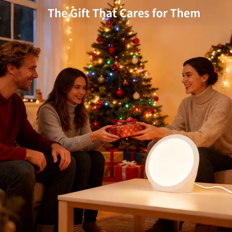 LED Sunlight Lamp Simulates Natural Light, Touch Control with Memory Function, Adjustable Brightness Levels, Portable Home Office Use