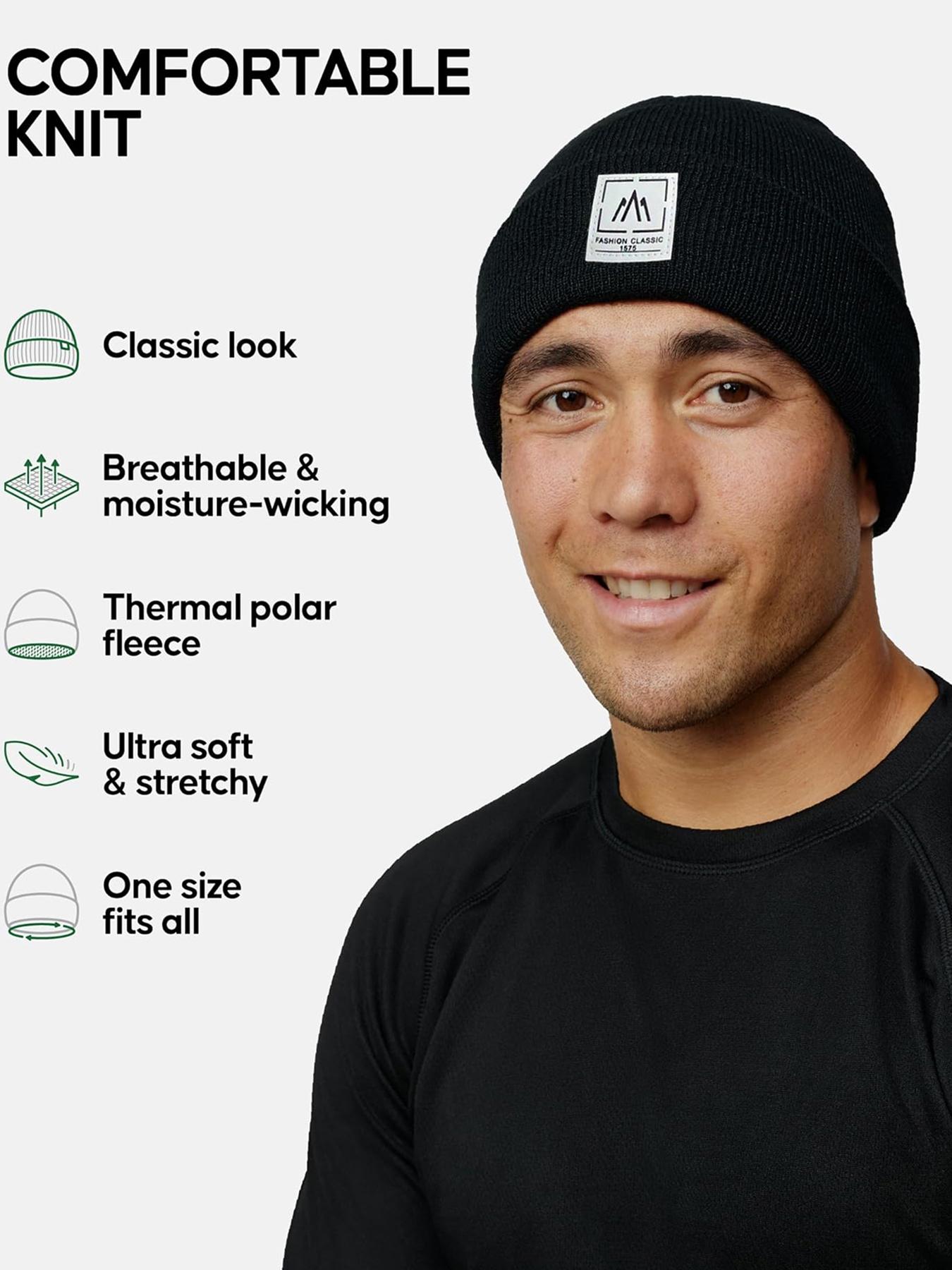 4Pcs-Knit Fleece Face Mask for Fall & Winter Outdoor Use, Multifunctional Neck Gaiter Scarf Windproof Ski Hat Unisex Sports Warmth Thermal Ski Mask