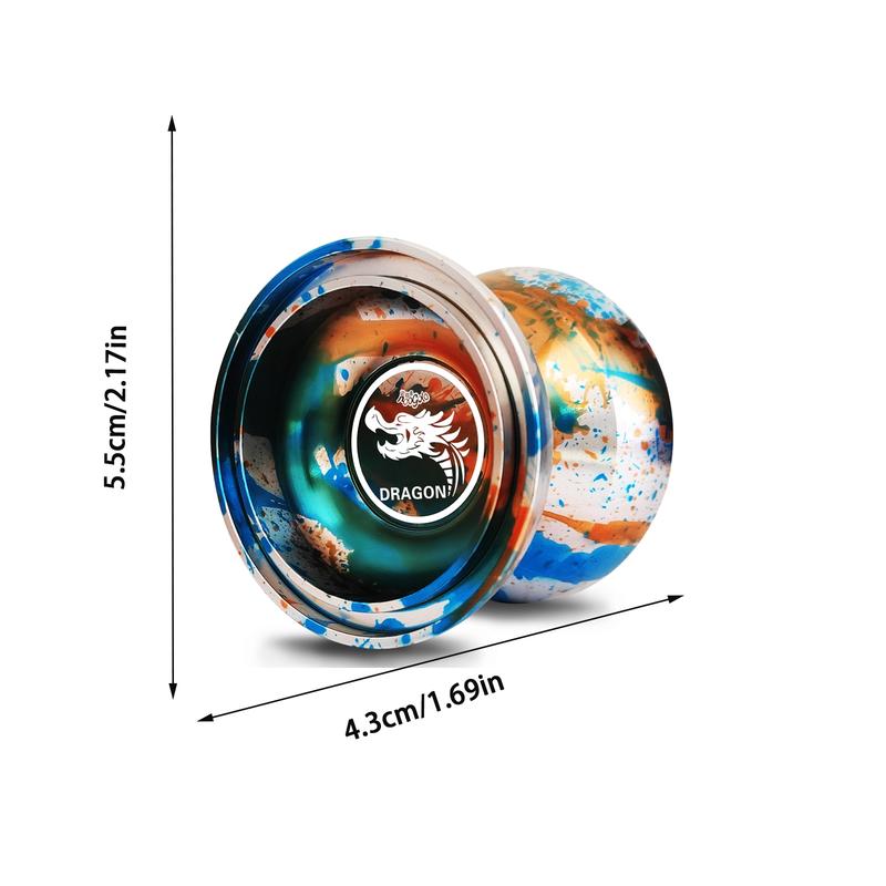 Beginner Long-Lasting Competition Yoyo Ball, Professional Aluminum Alloy Trick Yo-Yo, Advanced Sleep Training Toy for Kids & Adults