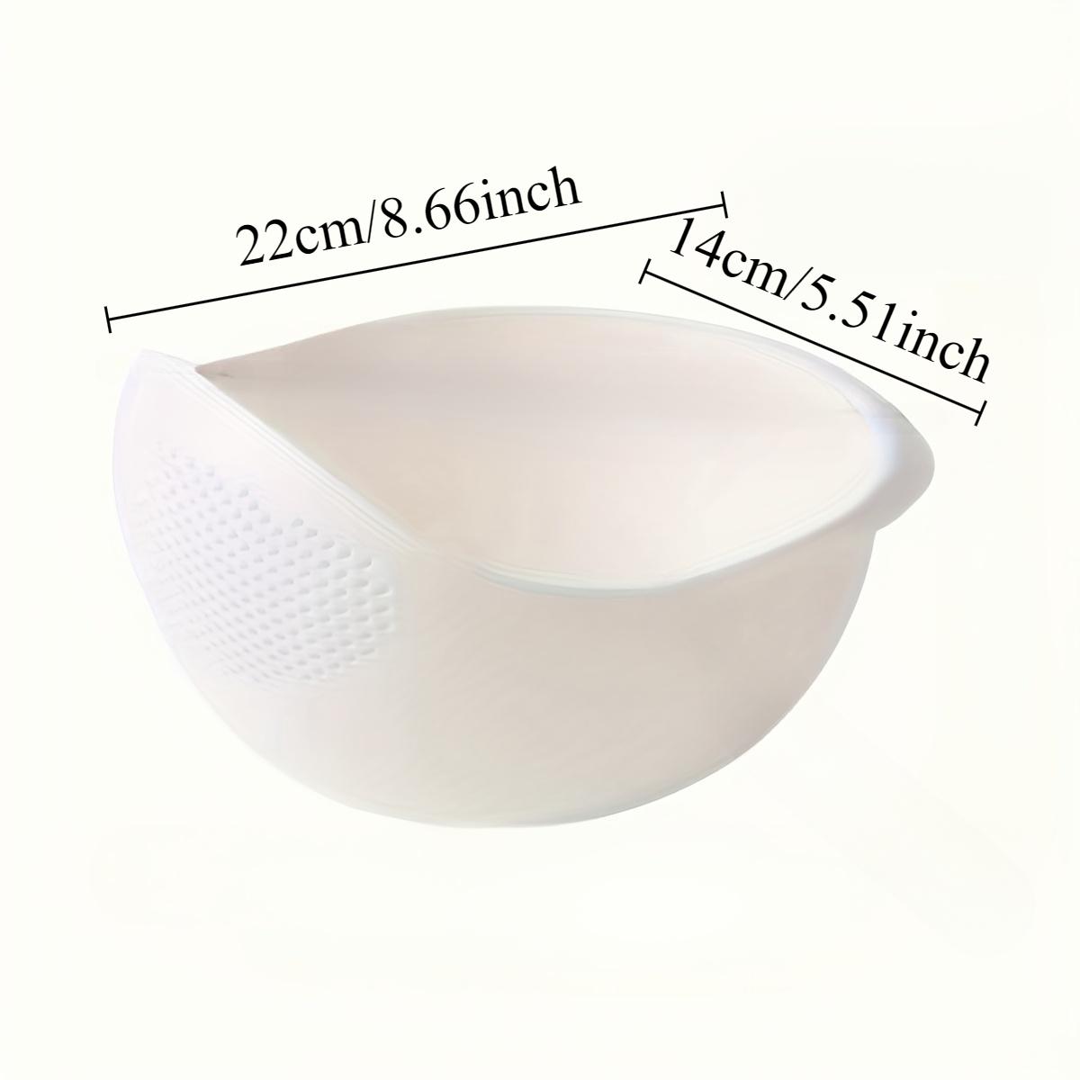 Rice Washer, Rice Colander, 1 Count Rice Washing Sieve, Vegetable Fruit Washer, Multifunctional Kitchen Strainer Bowl for Home Use, Kitchen Strainer Utensils, Kitchen Accessories, Utensils