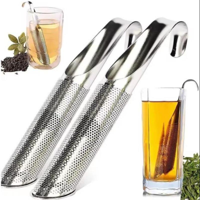 2 Pcs  Tea Infusers, Stainless Steel Tea Strainers with Hook Handles, Mesh Tea Filters Suitable for Steeping Loose Leaf Tea, Coffee, and Spice Teas,Perfect for Use at Home, In the Office, or While traveling,Tea Making Tool, Drinking Utensils Accessories.