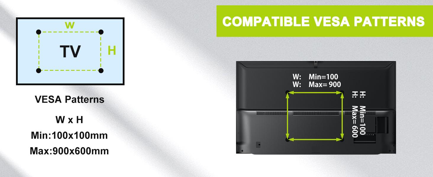 Forge Mount TV Wall Mount, Nailless - Patented Easy to install, nailless drywall TV wall mount for 19-100 inch TVs/mounts, up to 165 lbs Nailless TV mount/rental friendly and easy to install Low Pressure lgoled miniled Home