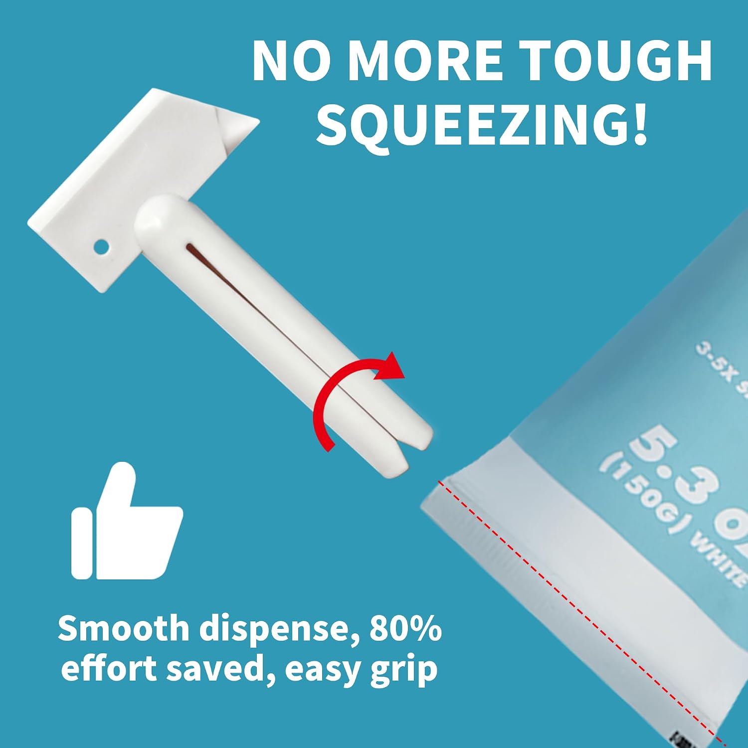 5.3oz Synthetic Hybrid Caulk Tube with Squeezer - Waterproof Flexible Bond Sealant for Bathtub, Tile Grout Repairs - Adhesive for Stone, Metal, Glass for DIY Users 5.3oz Synthetic Hybrid Caulk Tube with Squeezer - Waterproof Flexible Bond Sealant for Bathtub, Tile Grout Repairs - Adhesive for Stone, Metal, Glass for DIY Users