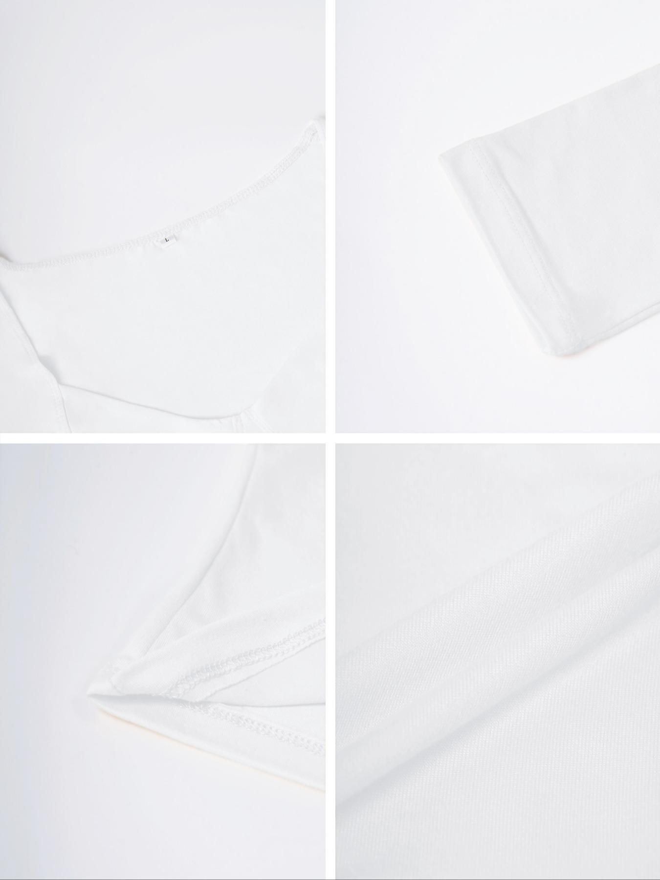 Women's Y2K Sexy Deep V Long Sleeve Knit Crop Top, Comfortable Fabric, Slim Fit, Perfect for All Seasons, Casual Fashion Tee