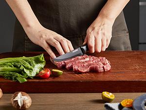 FOHERE Knife Set with Block 13 Pieces, Colorful Stainless Steel Knife Set with Anti-slip Handle, Complete Kitchen Knife Set with Sharpener FOHERE Knife Set with Block 13 Pieces, Colorful Stainless Steel Knife Set with Anti-slip Handle, Complete Kitchen Knife Set with Sharpener