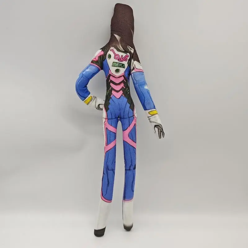 26cm Various Postures Flexible Body Wire Anime Game Overwatch D.Va / Doomfist / Genji / Widowmaker Plush Toy Figure Plushie Doll