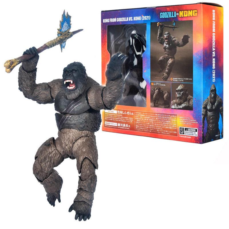 2021 Movie Edition Shm Godzilla Vs Kong Super Articulated Toy Figure Model Collectible Figurine Gift, Car Decoration Gift, Hobby Collection Gift, Collectible Items