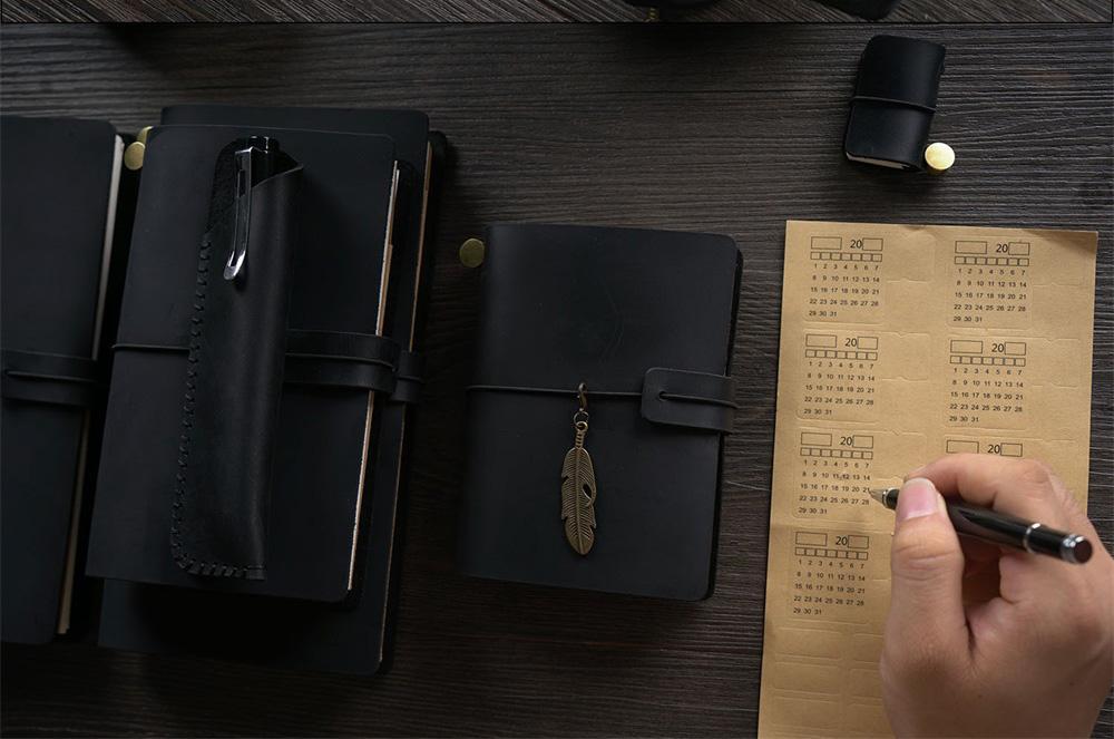 100% Genuine Leather Journal Refillable Travel Notebook Retro DIY Handmade Diary Sketchbook School Office Gift Customized