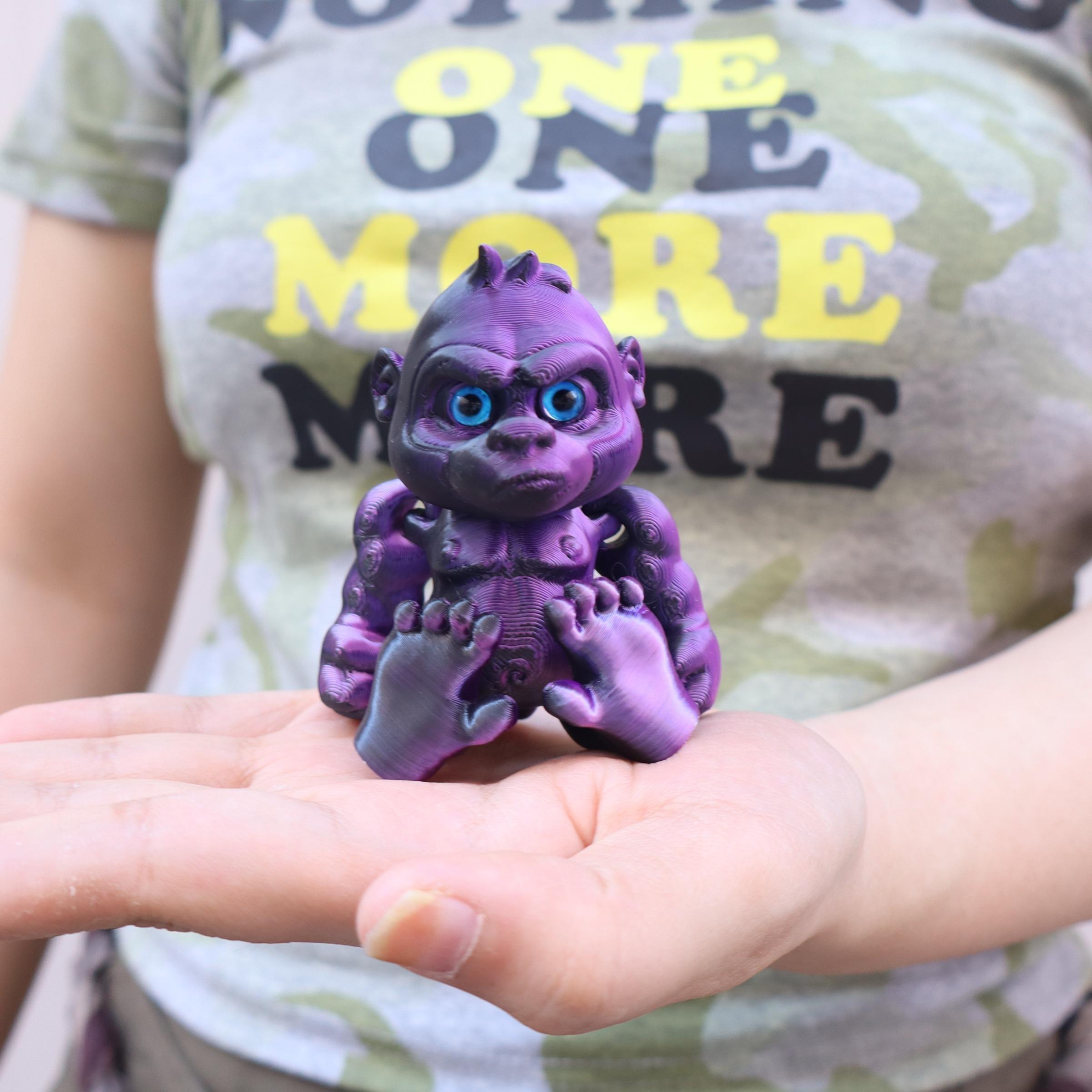 3D Printed Angry Gorilla, Articulated Monkey Figurine, Two Sizes Available, Perfect Party Gift, Christmas & Halloween Decoration, Garden Decor