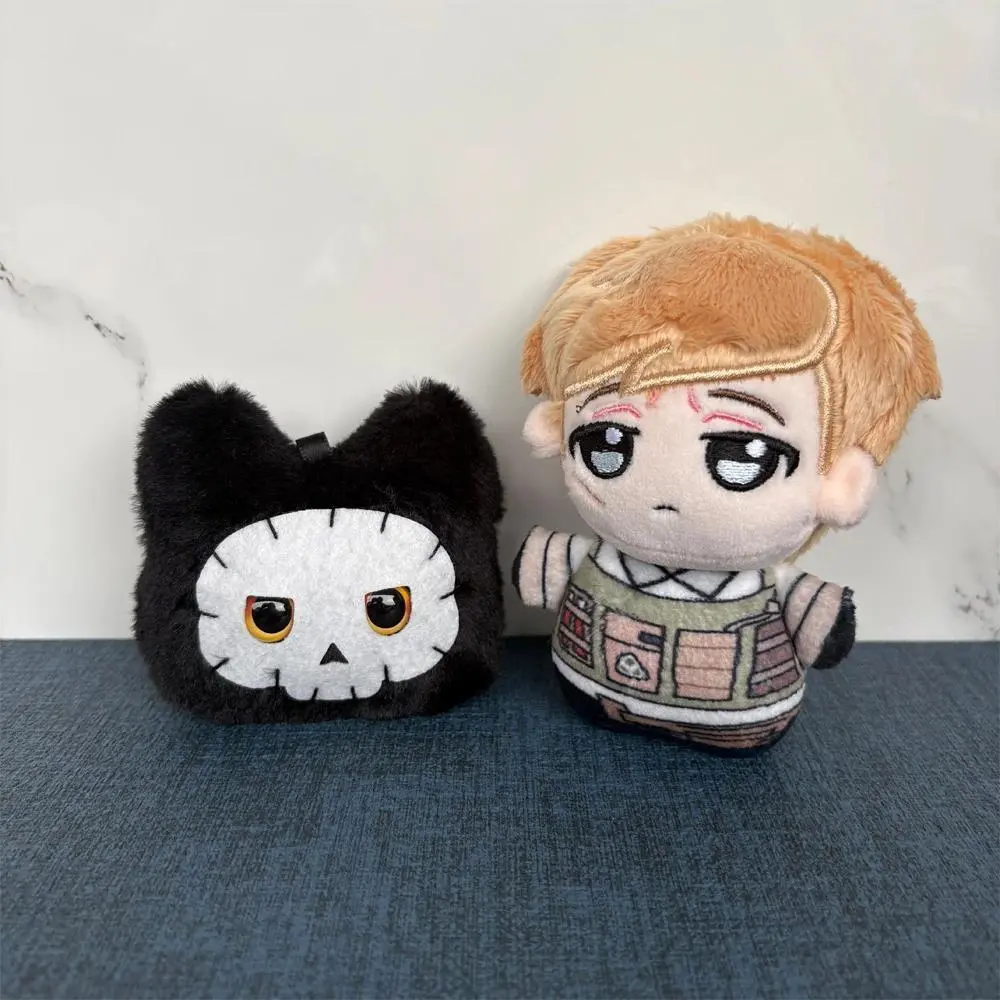 Cute Cool Eyes Anime COD Game Call of Duty Phillip Graves and Riley Simon Ghost Cat Plush Toys Keychain Plushie Doll Bag Pendant