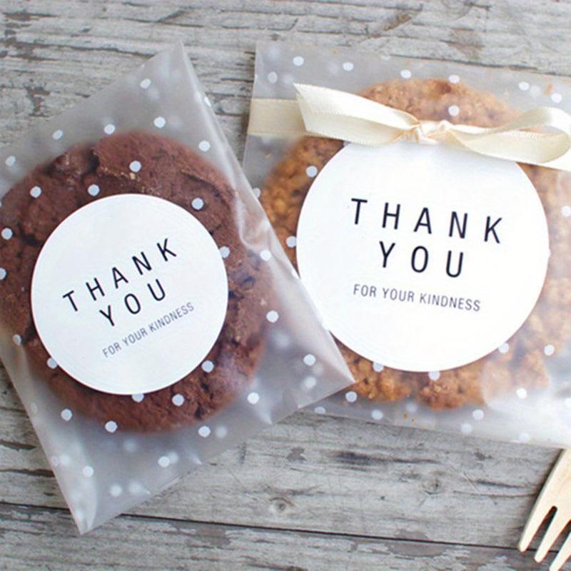 100pcs, Self-Closing Dot Frosted Packaging Bags, Biscuit Bags, Candy Bags, Holiday Gift Packaging, Baking Supplies, Fashionable Style Gift Bags