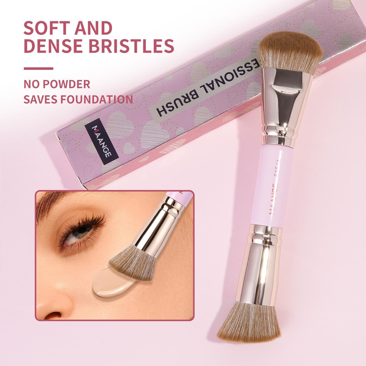 Double-ended Makeup Brush, 1 Count Professional Multifunctional Brush, Makeup Tools for Daily Makeup on Face, Gift for Women & Girl Double-ended Makeup Brush, 1 Count Professional Multifunctional Brush, Makeup Tools for Daily Makeup on Face, Gift for Women & Girl