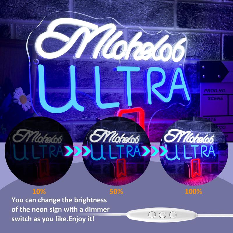 Michelob Beer Neon Sign, Neon Lamps for Wall Art Decor, USB Powered, Dimmable, LED Lights, for Bedroom, Shop, Pub, Bistro, Men, Cave, Home, Bar, Lounge