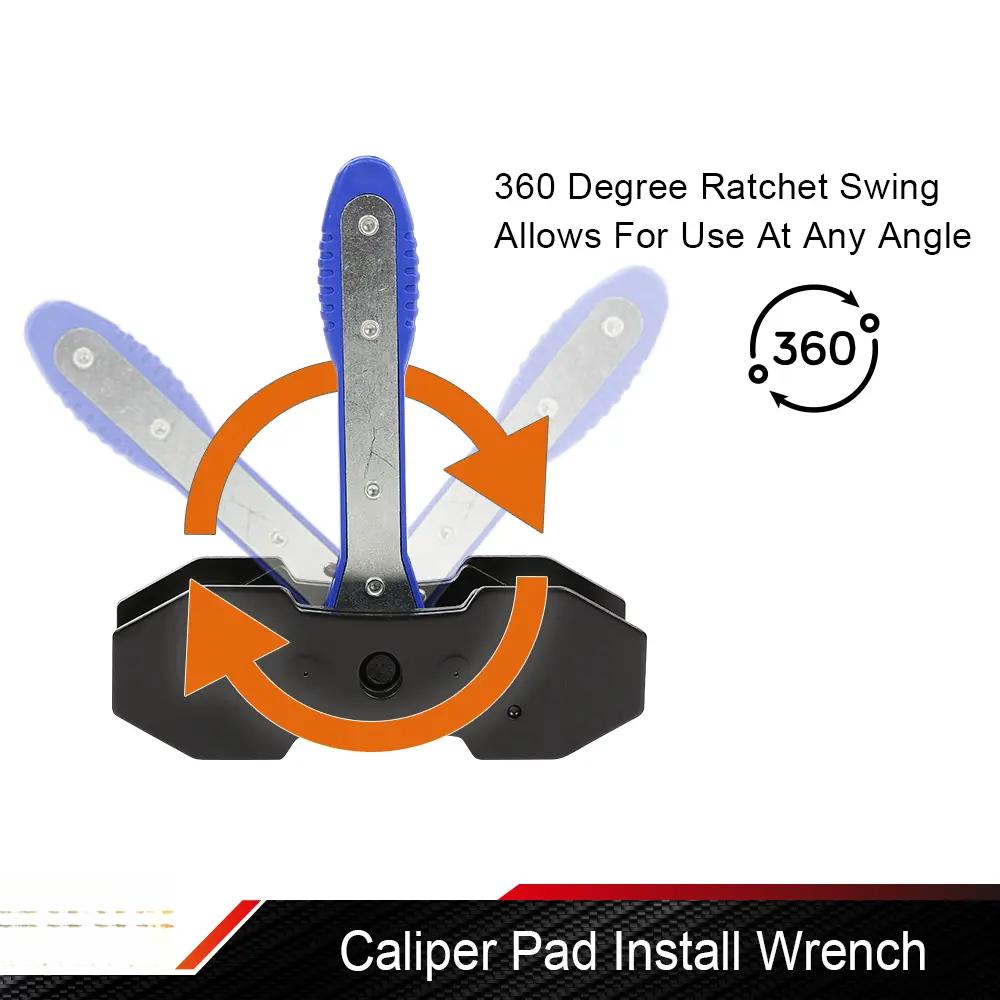 Brake Caliper Press Tool Separator 360 °   Degree Ratchet Brake Piston Caliper Spreader  For most large trucks and commercial vehicles with Four piston Calipers