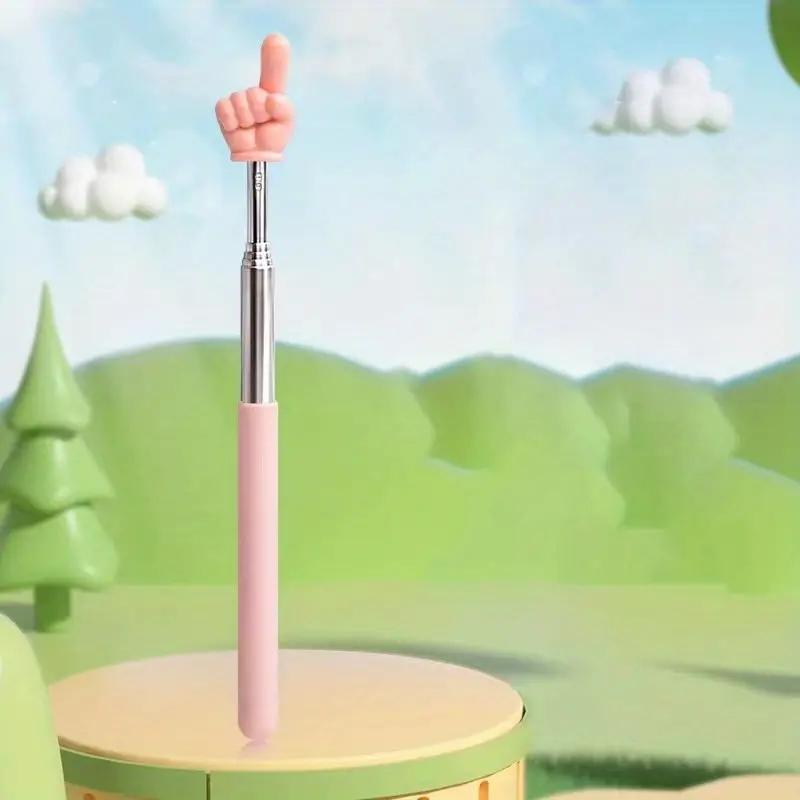 5 Pack Retractable Teacher Pointer Sticks, Mini Classroom Pointers for Elementary School Teachers, Back-To-School Gift, Random Colors, Classroom Supplies