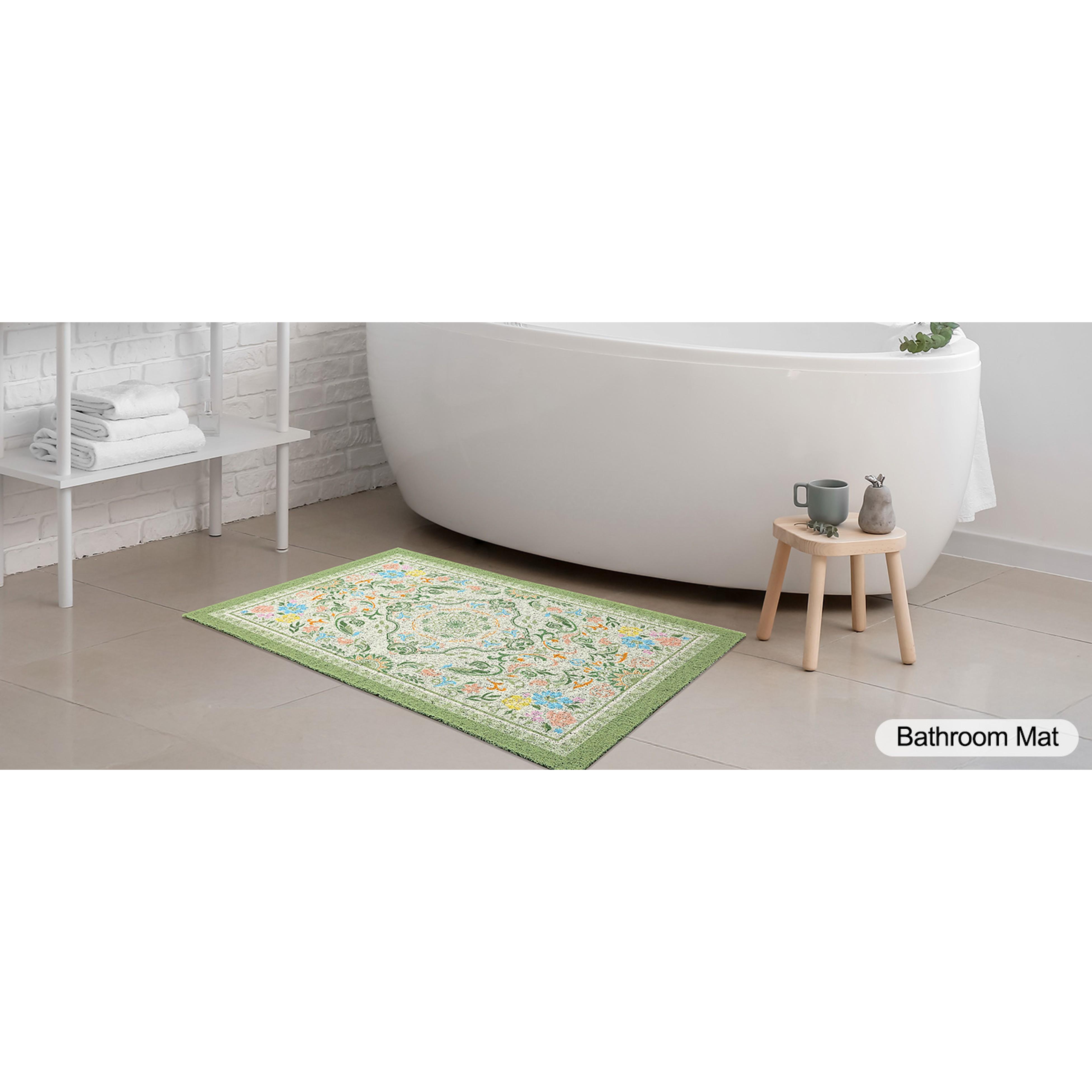 Cat Litter Mat with Non-Slip Bottom Litter Box Mat 33"X22" Litter Trapping Mat Easy to Clean Washable Cat Food Mat for Kitty
