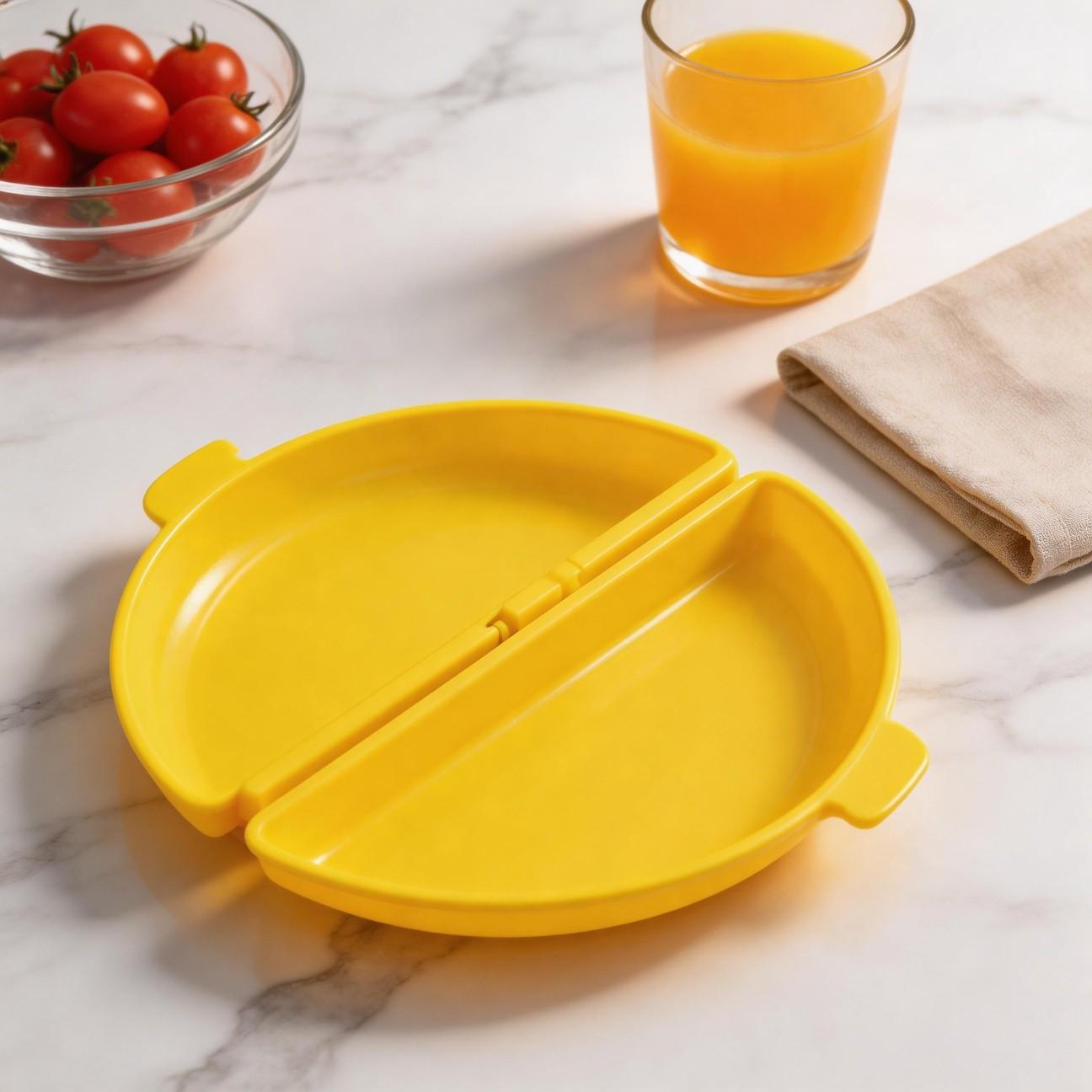 1pc Microwave Egg Cooker & Steamer - Reusable Non-Stick Egg Poacher Tray , Easy Breakfast Prep, for Fluffy Omelettes, Steamed Vegetables & Poached Eggs, Breakfast Cooker for Home & Restaurant Kitchens- Perfect for Steamed Eggs, Cake Molds