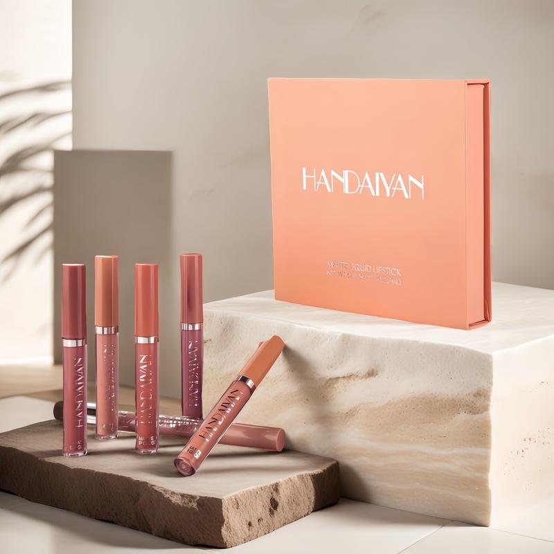 Long-lasting Matte Lip Glaze Set, 6 Counts/box, Waterproof Lip Gloss, Moisturizing Matte Lipstick, Suitable for All Occasions Lip Makeup, Cosmetic,Christmas, Long-lasting Matte Lip Glaze Set, 6 Counts/box, Waterproof Lip Gloss, Moisturizing Matte Lipstick, Suitable for All Occasions Lip Makeup, Cosmetic,Christmas,