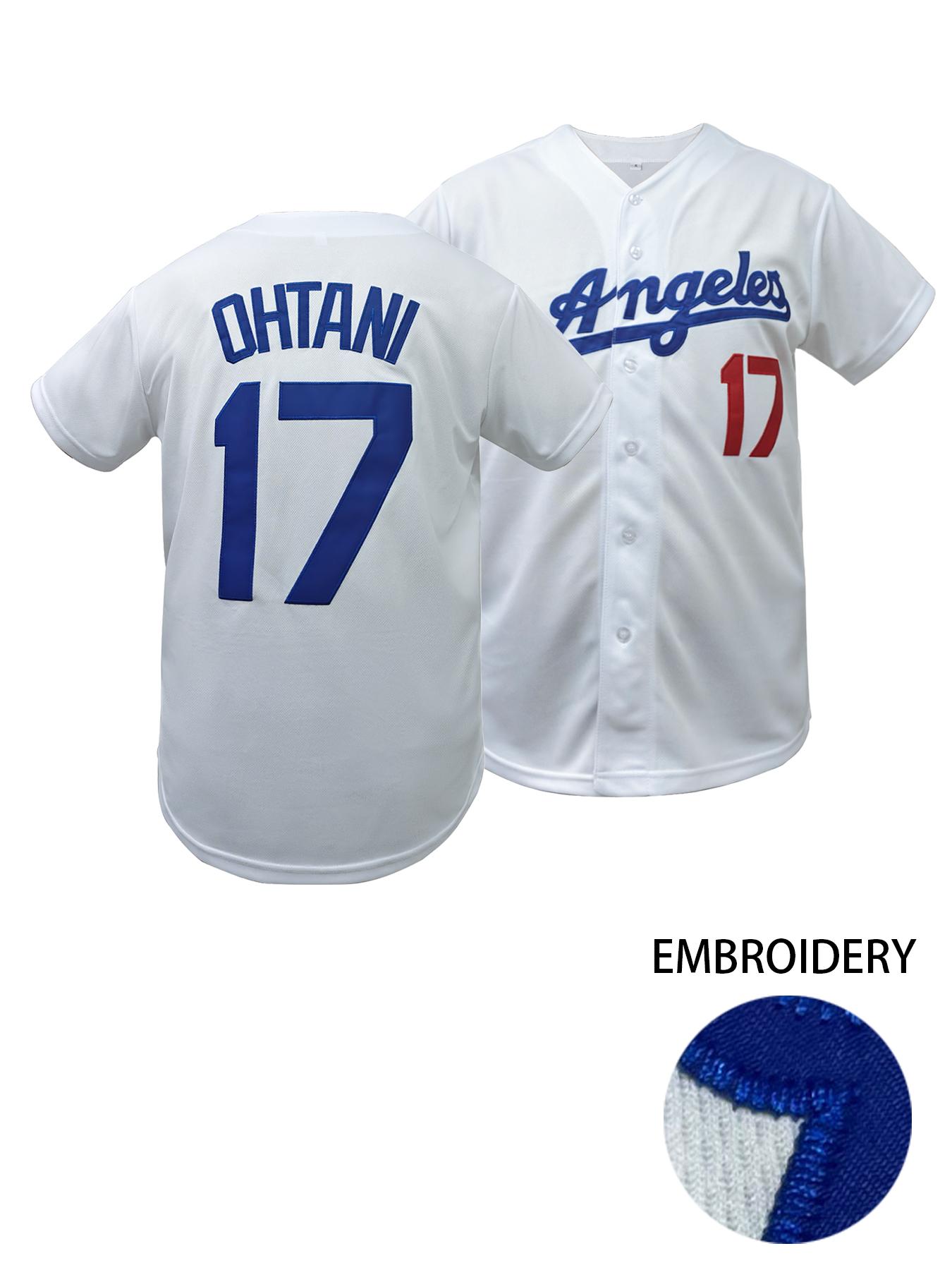 Men's Letter & Figure Embroidered Baseball Stylish Jersey, Casual Loose Short Sleeve V Neck Baseball Top for Fall & Winter, Men's Sportswear for Training & Competition