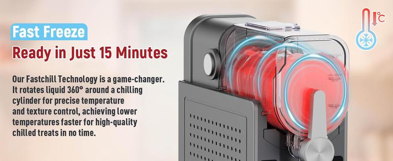 [New Year Gift] WizAura Slushie Machine – Best Party Gift, 54oz No Ice Needed, 6 Preset All-in-One Frozen Drink Maker w/ Auto-Clean & Temp Display | Perfect for Margaritas, Smoothies, Ice Cream, Milkshakes