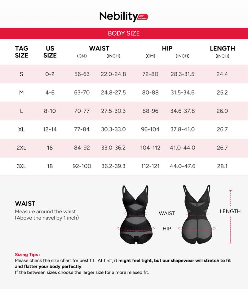Nebility Women's V Neck Minimalist Comfortable Basic bodysuits shapewear mesh breathable sleeveless womenwear Womenswear Compression