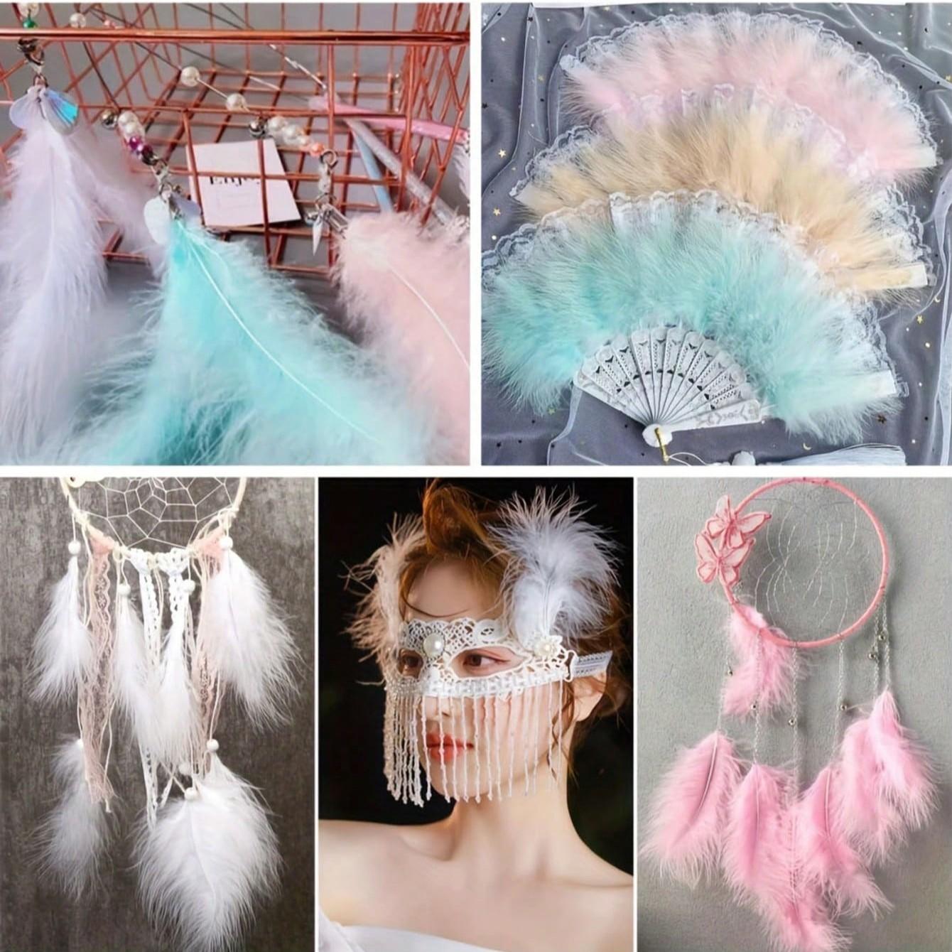 5/10/15pcs Multicolor Artificial Feathers, Premium Colorful Feathers for Dreamcatchers, Clothing Accessories, DIY Crafts, Wedding Decorations