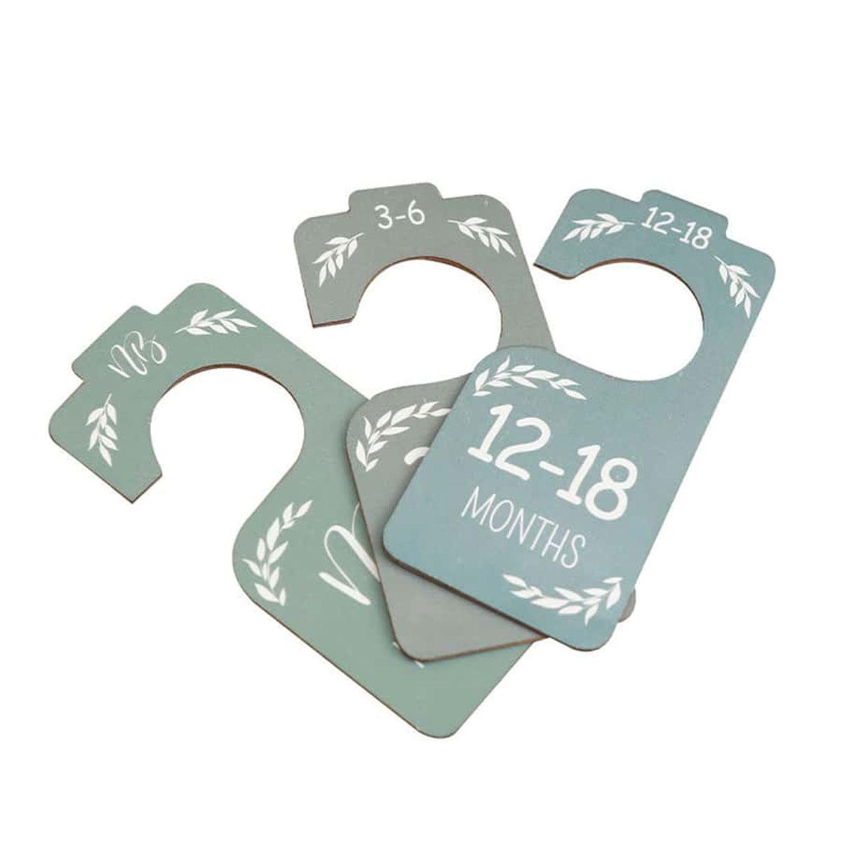 Wooden Baby Closet Dividers, Double Sided Colorful Hanging Organizer, Nursery Decor, Baby Clothes Dividers, Perfect Gift for Holidays