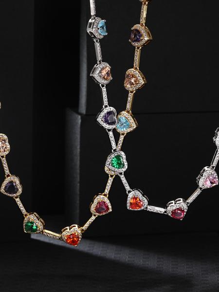 Women's Jewelry Set, Chain Necklace Bracelet Earrings Trio, Fashionable Jewelry Set, Elegant Jewelry Set, Sexy Colorful Accessories for All Seasons, Perfect Gift Idea