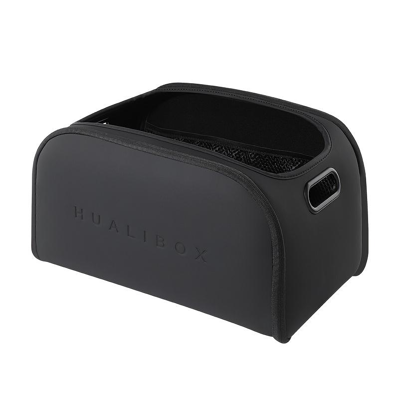 Luxury Leather Car Storage Box, Multi-Functional Organizer, Large Capacity Trunk Bin, Passenger Seat Compartment, Car Interior Essentials