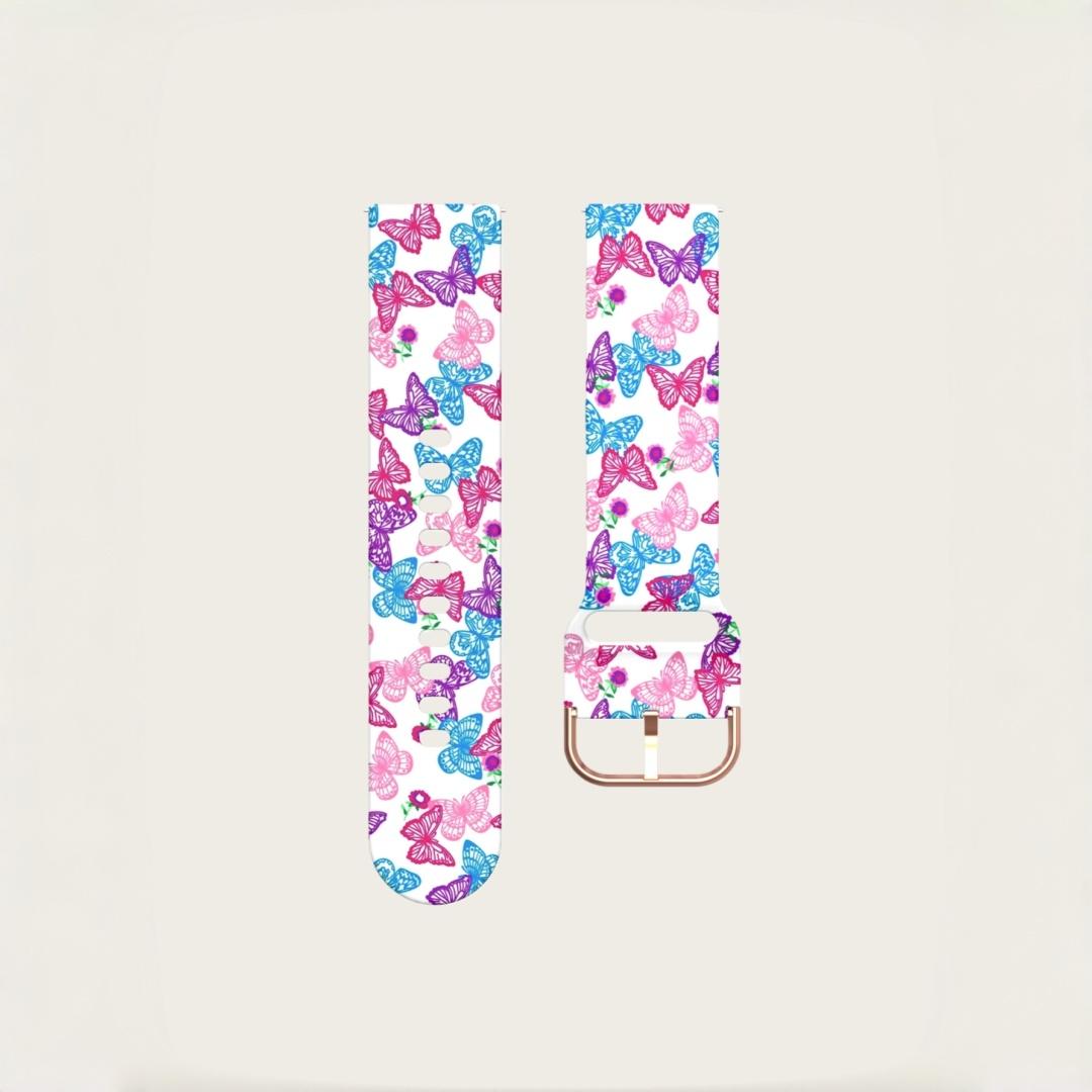 Fashionable Silicone Watch Band, Universal Quick-Release (20mm), Soft Comfort, Waterproof Sweatproof, Buckle, Compatible with Smartwatches