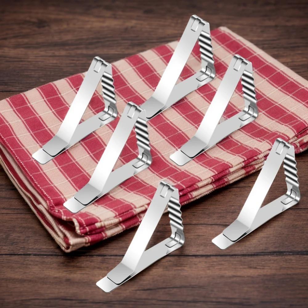 4pcs Tablecloth Clips, Conference Table Anti-Slip Clips, Tablecloth Holders, Picnic Clips, Triangular Tablecloth Clips, Wide-Mouth High-Elasticity Long-Nose Tablecloth Clips, Table Surface Clips