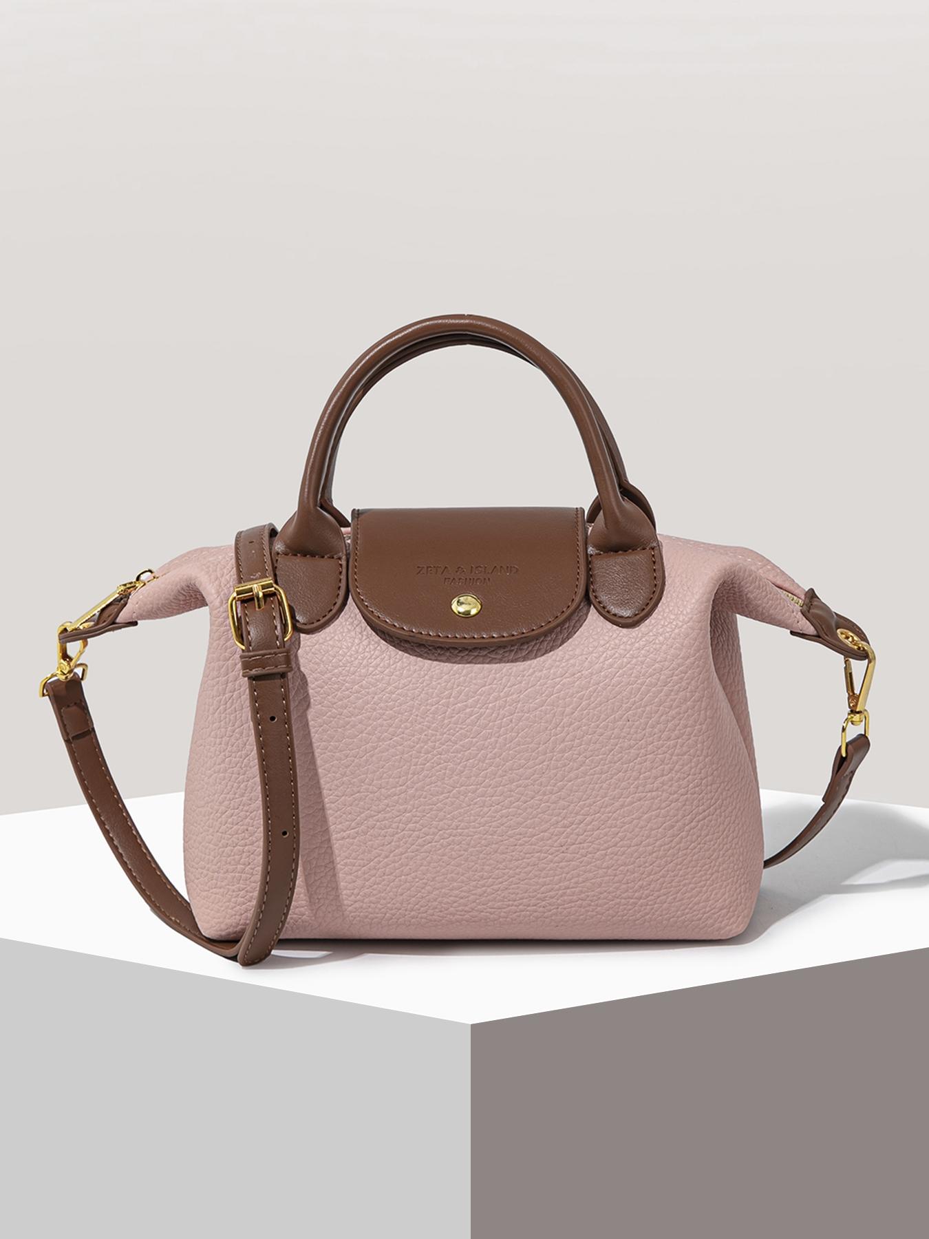 Women's Elegant Solid Color Handbag, Fashionable PU Leather Zipper Shoulder Bag for Daily Use, 2025 Fall & Winter Trendy High-quality Commuting Bag, Versatile PU Tote Satchel, Commuter Bag