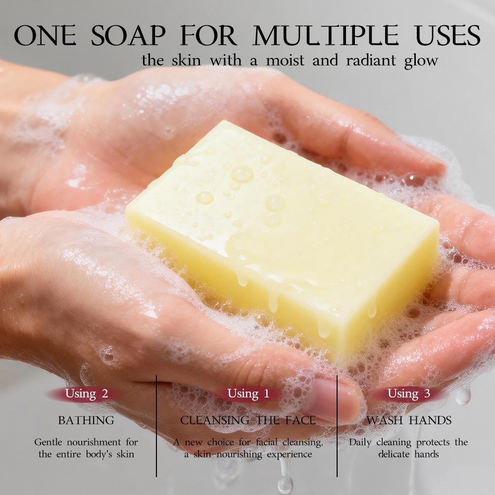 Natural Handmade Soap, Multi-Functional Cleansing & Body Care, Herbal Extracts, Face, Body, Hair Cleaning, Oil Control, Moisturizing, Lush Foam, Daily Use