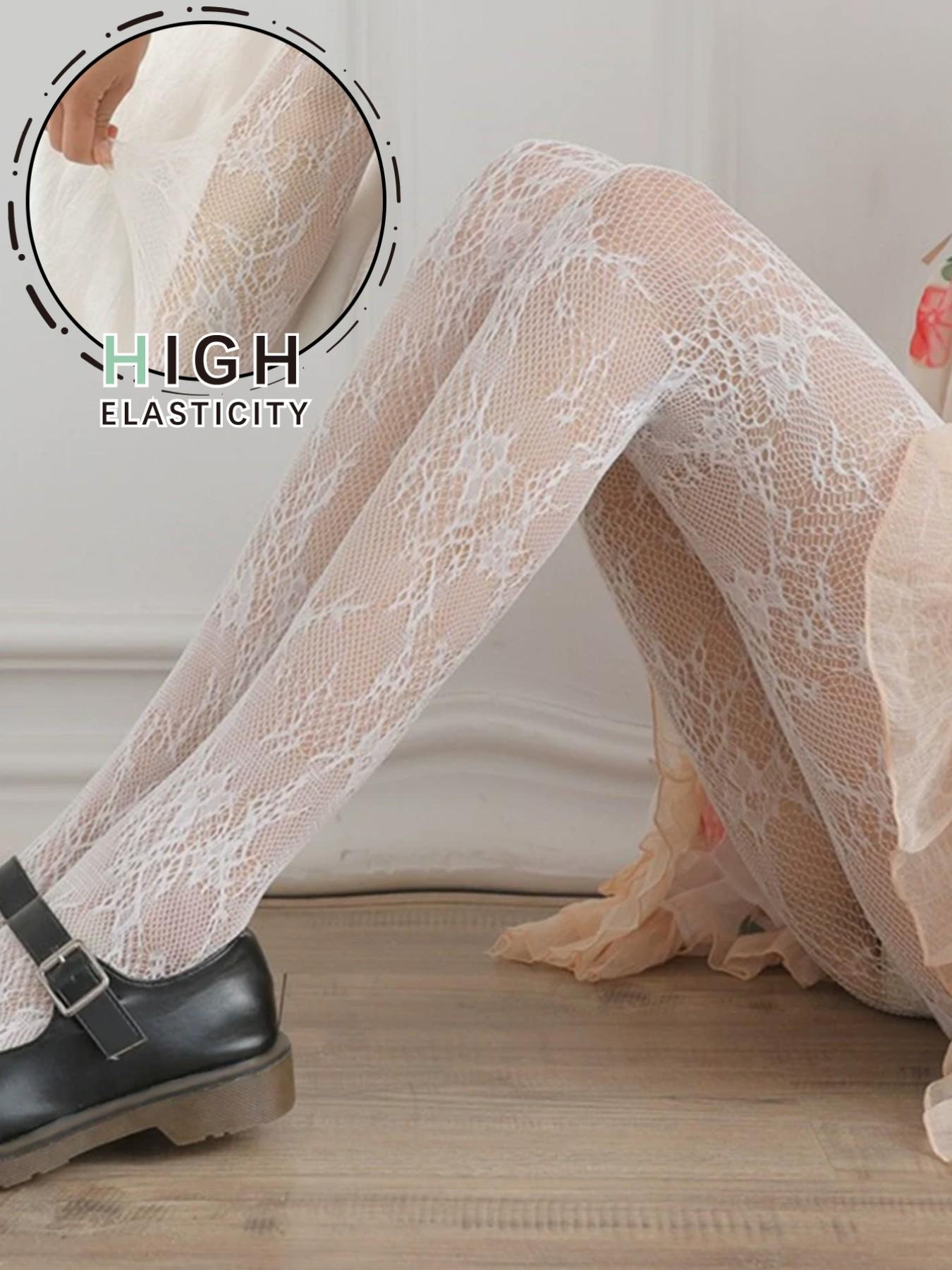 Women's Vintage Mesh Stockings, Sexy Slimming Fishnet Socks, Sweet and Sexy Design, Comfortable Daily Wear, Casual Occasions