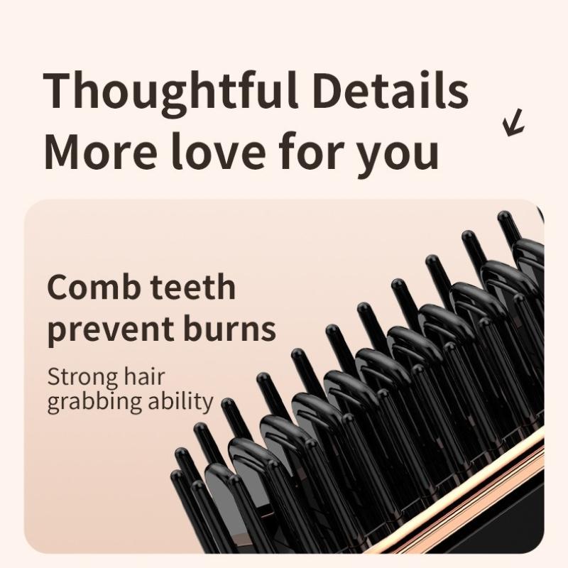 Mini Charging Straightening Comb Dormitory Portable Travel Fashion Hair Care Negative Ion Hair Care Straightener Wireless Straightening Comb, Instant Straightening, Cordless Straightener, Hair Straightening Brush