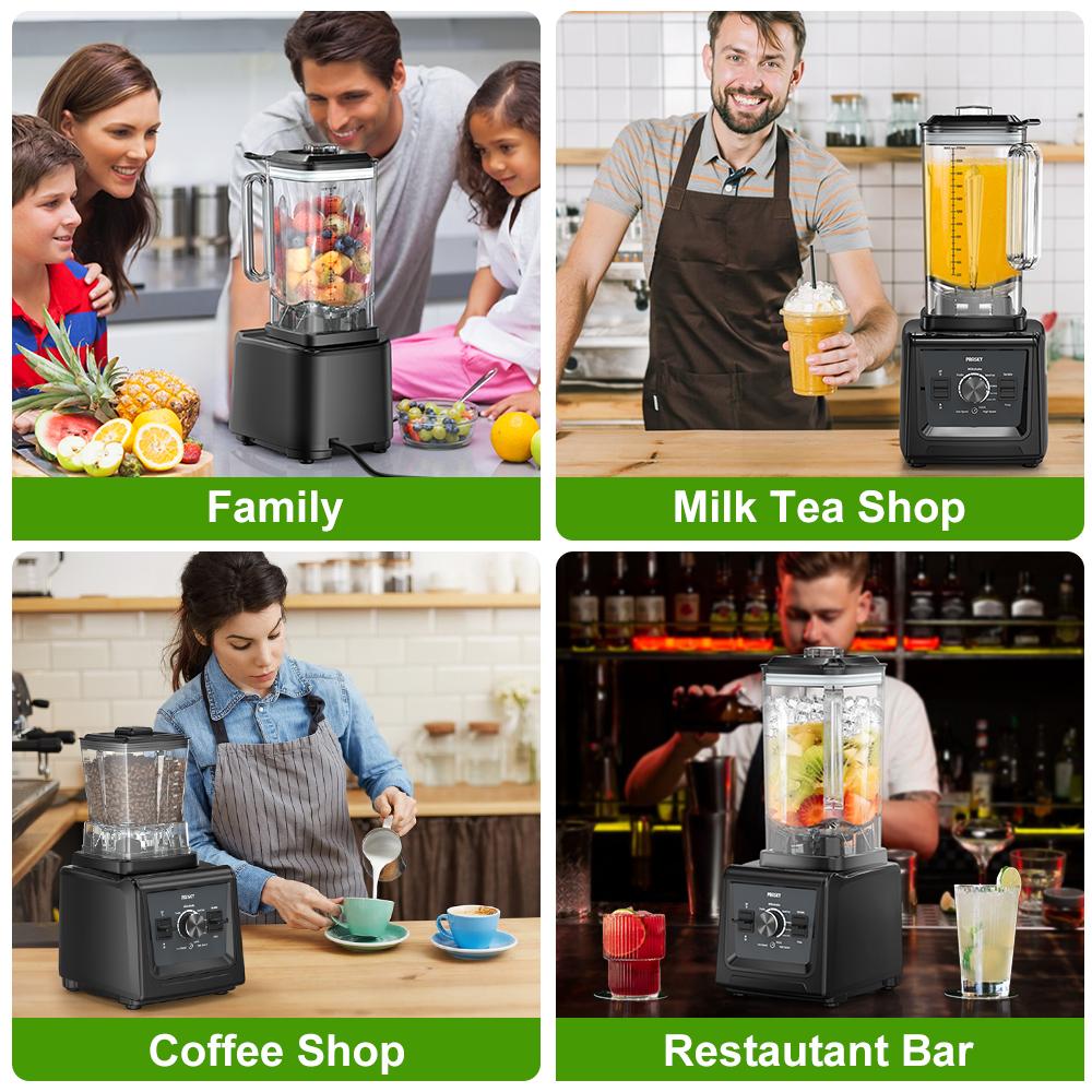PRASKY Blenders for Kitchen, 3L/102Oz Large Capacity Professional Blender & Grinder Combo - 2-in-1 Powerful Dual-Container Kitchen & Household Appliance, BPA-Free for Smoothies, Ice Crush, Frozen Drinks Home Multifunction Juicer
